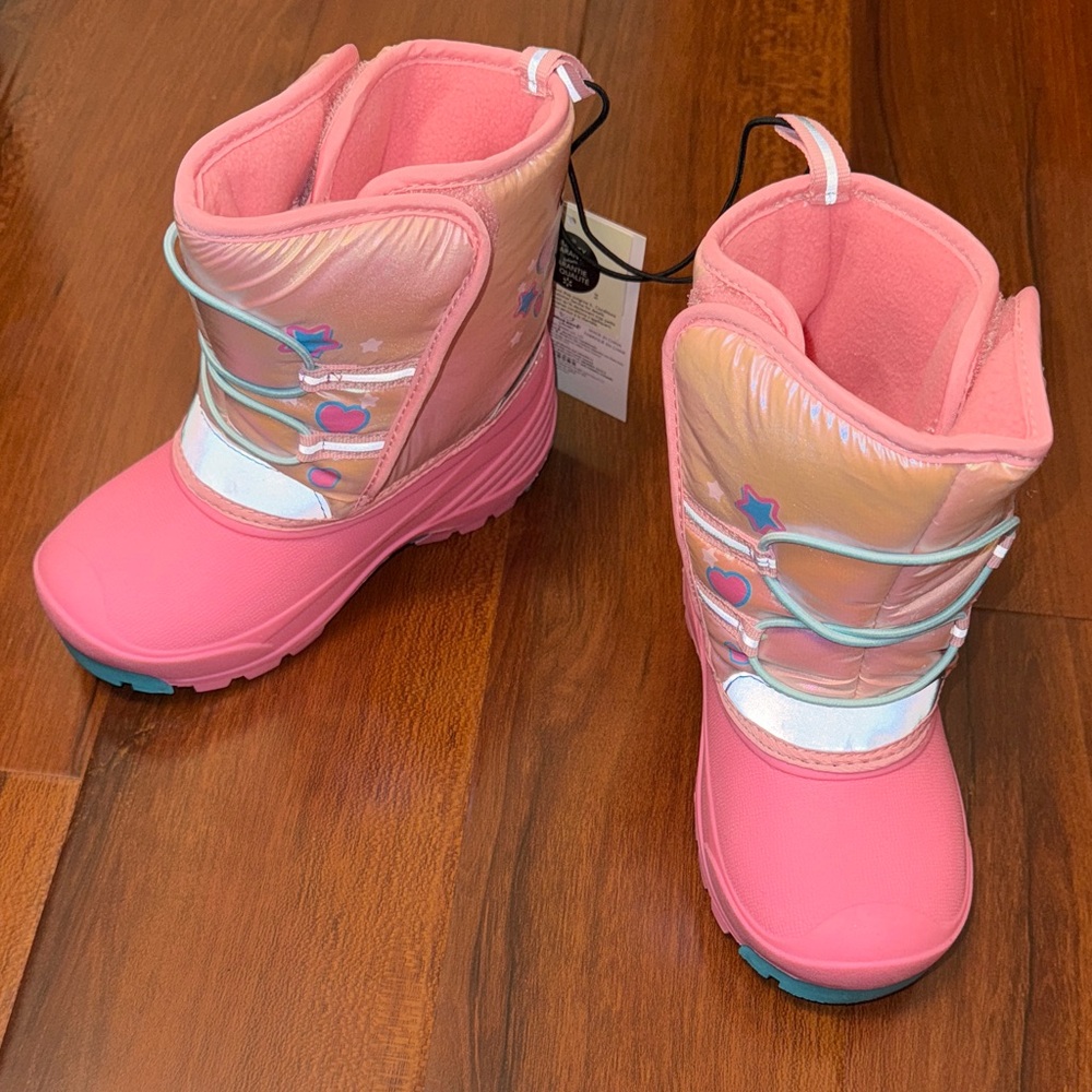 Hello Kitty Pink and Gold Kids Boots